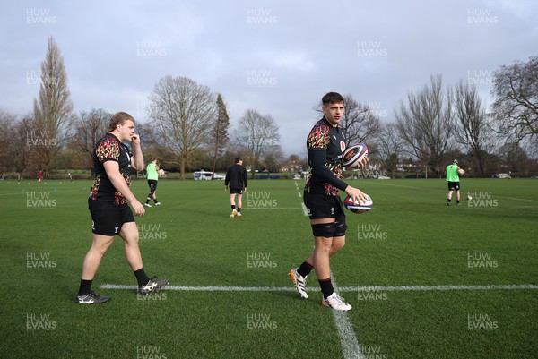 060226 - Wales Rugby Captains Run ahead of their first Six Nations game against England - Dafydd Jenkins during training