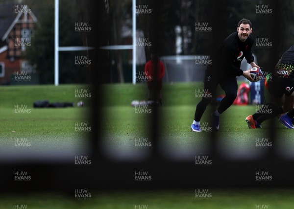060226 - Wales Rugby Captains Run ahead of their first Six Nations game against England - Tomos Williams during training