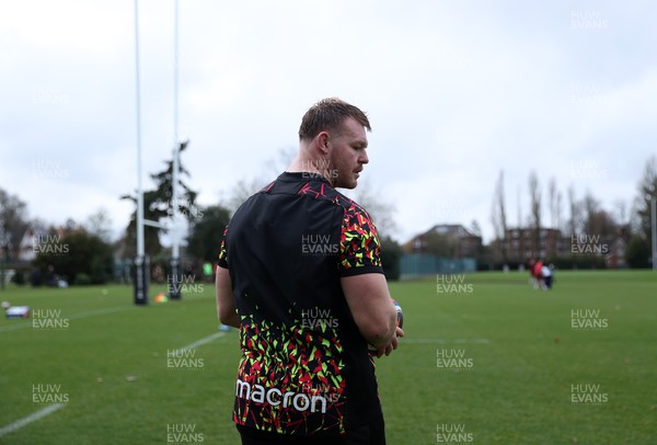 060226 - Wales Rugby Captains Run ahead of their first Six Nations game against England - Dewi Lake during training