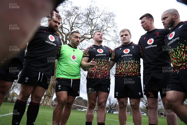 060226 - Wales Rugby Captains Run ahead of their first Six Nations game against England - Dewi Lake during training