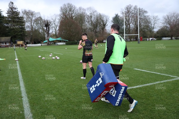 060226 - Wales Rugby Captains Run ahead of their first Six Nations game against England - Ryan Elias during training
