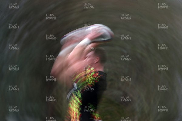060226 - Wales Rugby Captains Run ahead of their first Six Nations game against England - Dewi Lake during training
