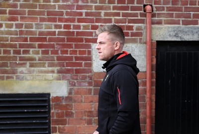 070325 - Wales Rugby Captains Run ahead of their 6 Nations game against Scotland tomorrow - Gareth Anscombe