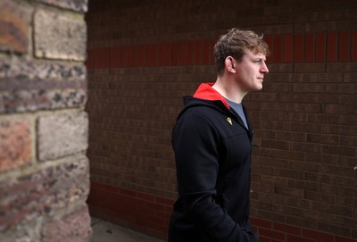 070325 - Wales Rugby Captains Run ahead of their 6 Nations game against Scotland tomorrow - Jac Morgan