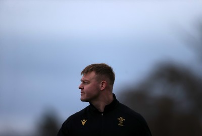 070325 - Wales Rugby Captains Run ahead of their 6 Nations game against Scotland tomorrow - Dewi Lake during training