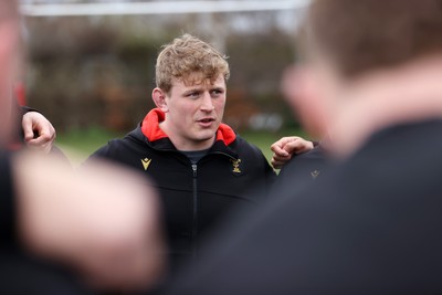 070325 - Wales Rugby Captains Run ahead of their 6 Nations game against Scotland tomorrow - Jac Morgan during training