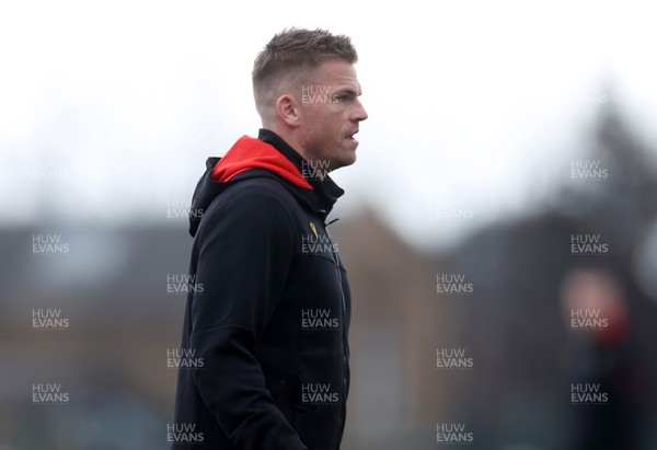 070325 - Wales Rugby Captains Run ahead of their 6 Nations game against Scotland tomorrow - Gareth Anscombe during training