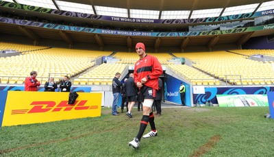 07.10.11 - Wales Rugby Captains Run - Sam Warburton during training at the Westpac Stadium in Wellington. 
