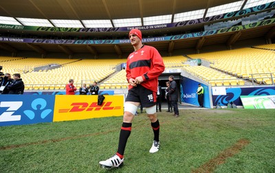 07.10.11 - Wales Rugby Captains Run - Sam Warburton during training at the Westpac Stadium in Wellington. 