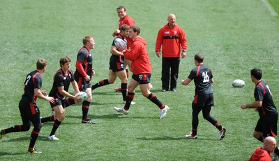 07.10.11 - Wales Rugby Captains Run - George North during training. 
