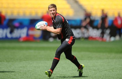 07.10.11 - Wales Rugby Captains Run - Rhys Priestland during training. 