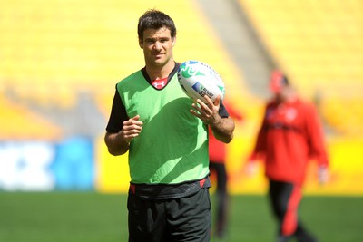 07.10.11 - Wales Rugby Captains Run - Mike Phillips during training. 