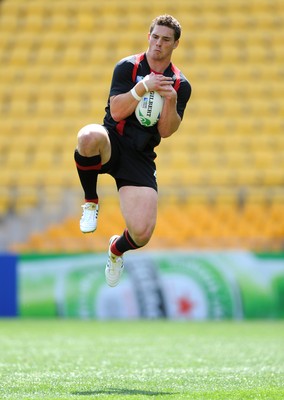 07.10.11 - Wales Rugby Captains Run - George North during training. 