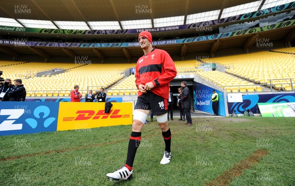 07.10.11 - Wales Rugby Captains Run - Sam Warburton during training at the Westpac Stadium in Wellington. 