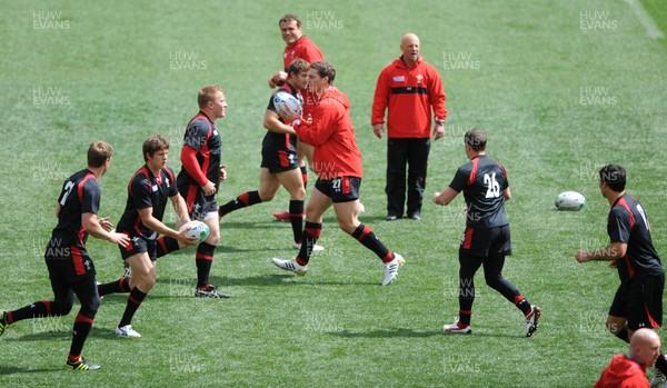 07.10.11 - Wales Rugby Captains Run - George North during training. 