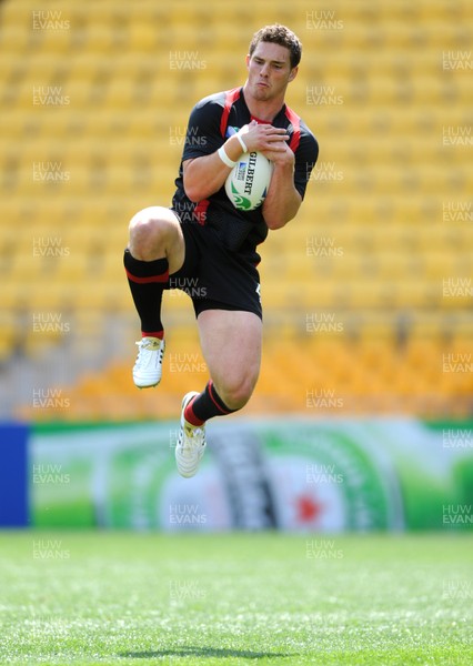 07.10.11 - Wales Rugby Captains Run - George North during training. 