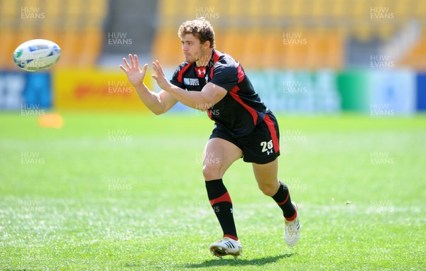 07.10.11 - Wales Rugby Captains Run - Leigh Halfpenny during training. 
