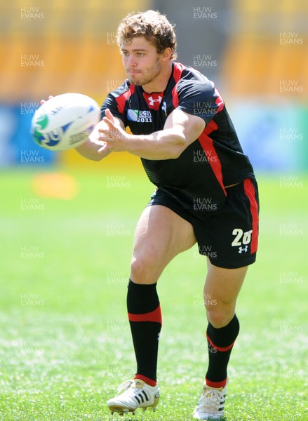 07.10.11 - Wales Rugby Captains Run - Leigh Halfpenny during training. 