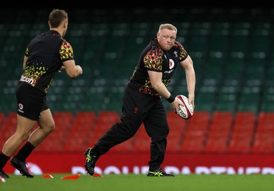 081125 - Wales Rugby Captains Run ahead of their first game against Argentina - Keiron Assiratti during training