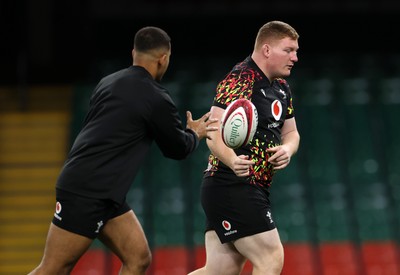 081125 - Wales Rugby Captains Run ahead of their first game against Argentina - Rhys Carre during training