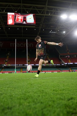081125 - Wales Rugby Captains Run ahead of their first game against Argentina - Dan Edwards during training