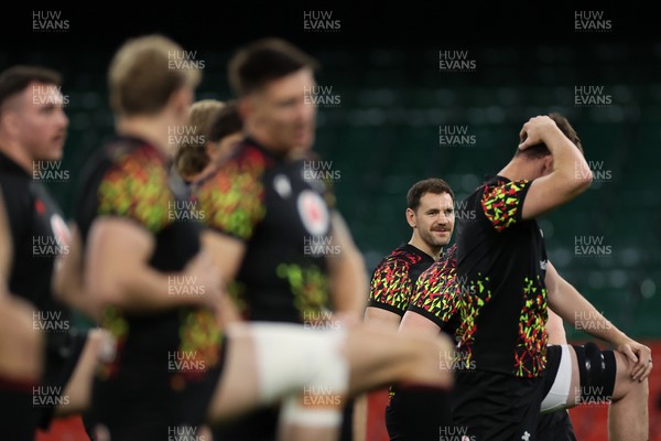 081125 - Wales Rugby Captains Run ahead of their first game against Argentina - Tomos Williams during training
