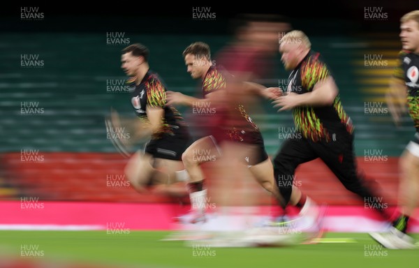 081125 - Wales Rugby Captains Run ahead of their first game against Argentina - Kieran Hardy during training