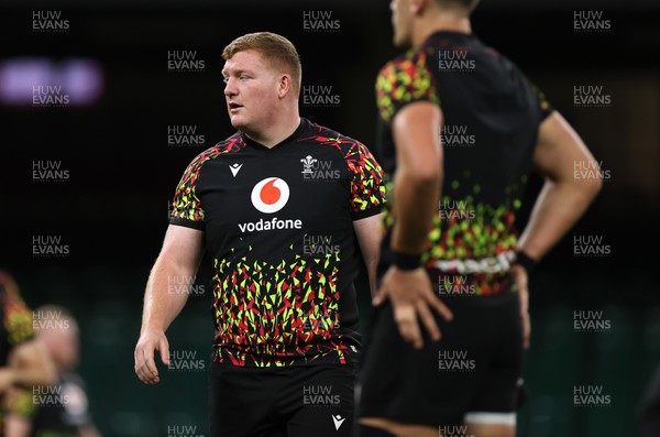 081125 - Wales Rugby Captains Run ahead of their first game against Argentina - Rhys Carre during training