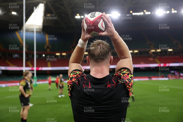 081125 - Wales Rugby Captains Run ahead of their first game against Argentina - Dewi Lake during training
