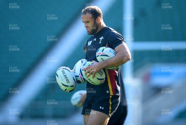 091015 - Wales Rugby Training -Jamie Roberts during training