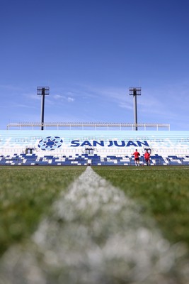 100726 - Wales Rugby Captains Run ahead of their game against Argentina in San Juan tomorrow - General View
