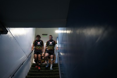 100726 - Wales Rugby Captains Run ahead of their game against Argentina in San Juan tomorrow - Kane James and Ryan Elias during training
