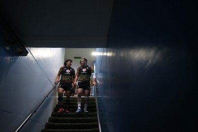 100726 - Wales Rugby Captains Run ahead of their game against Argentina in San Juan tomorrow - Kane James and Ryan Elias during training