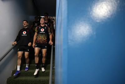 100726 - Wales Rugby Captains Run ahead of their game against Argentina in San Juan tomorrow - Tomos Williams and Josh Adams during training