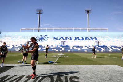 100726 - Wales Rugby Captains Run ahead of their game against Argentina in San Juan tomorrow - Kane James during training