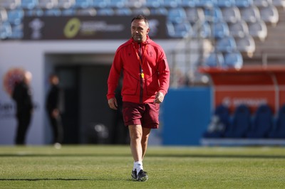 100726 - Wales Rugby Captains Run ahead of their game against Argentina in San Juan tomorrow - Matt Sherratt, Attack Coach during training