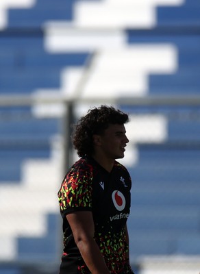 100726 - Wales Rugby Captains Run ahead of their game against Argentina in San Juan tomorrow - Kane James during training