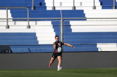 100726 - Wales Rugby Captains Run ahead of their game against Argentina in San Juan tomorrow - Kieran Hardy during training