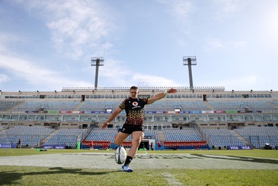 100726 - Wales Rugby Captains Run ahead of their game against Argentina in San Juan tomorrow - Joe Hawkins during training