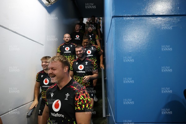 100726 - Wales Rugby Captains Run ahead of their game against Argentina in San Juan tomorrow - Dewi Lake during training