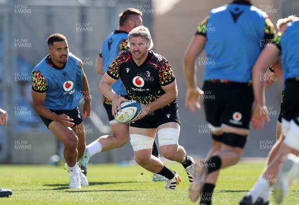 100726 - Wales Rugby Captains Run ahead of their game against Argentina in San Juan tomorrow - Aaron Wainwright during training