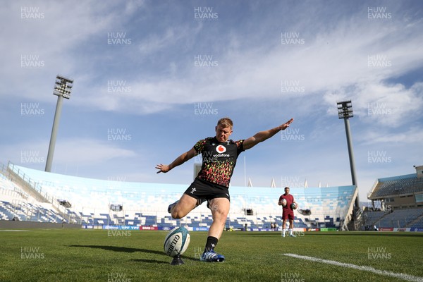 100726 - Wales Rugby Captains Run ahead of their game against Argentina in San Juan tomorrow - Sam Costelow during training