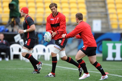 10.09.11 - Wales Rugby Captains Run - Luke Charteris during training. 