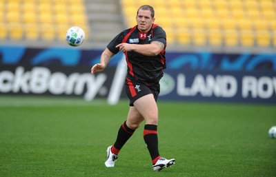 10.09.11 - Wales Rugby Captains Run - Paul James during training. 