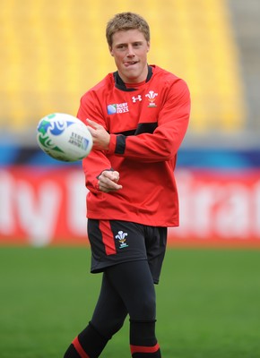 10.09.11 - Wales Rugby Captains Run - Rhys Priestland during training. 