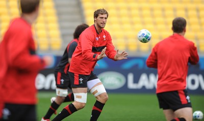 10.09.11 - Wales Rugby Captains Run - Luke Charteris during training. 