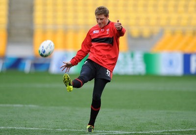10.09.11 - Wales Rugby Captains Run - Rhys Priestland during training. 