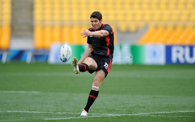 10.09.11 - Wales Rugby Captains Run - James Hook during training. 