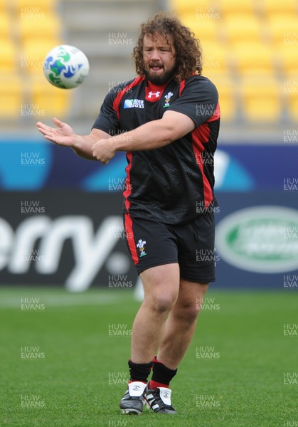 10.09.11 - Wales Rugby Captains Run - Adam Jones during training. 