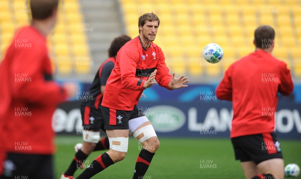 10.09.11 - Wales Rugby Captains Run - Luke Charteris during training. 